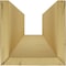 Ekena Millwork 3-Sided (U-beam) Rough Cedar Endurathane Faux Wood Ceiling Beam, Premium Aged, 4"W x 8"H  x 20'L BMRC3C0040X080X240ZD - alternate 7